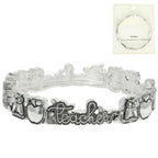 Inspirational Teacher Message Stretch Bracelet | Mixtshop LLC
