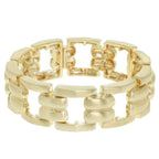 Rectangular Linked Chain Stretch Bracelet | Mixtshop LLC