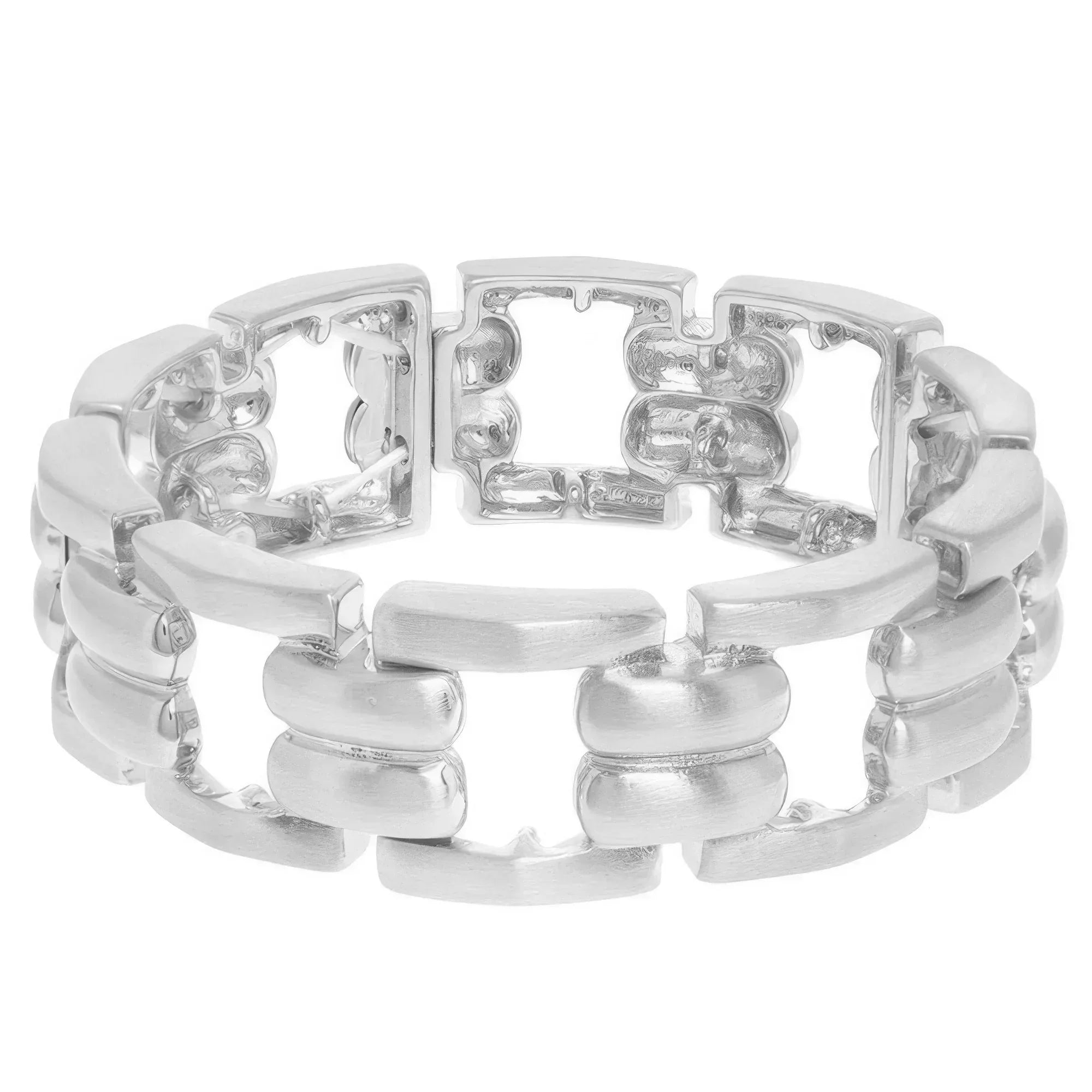 Rectangular Linked Chain Stretch Bracelet Secondary image