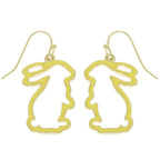Easter Bunny Cut Out Epoxy Dangle Earrings | Mixtshop LLC