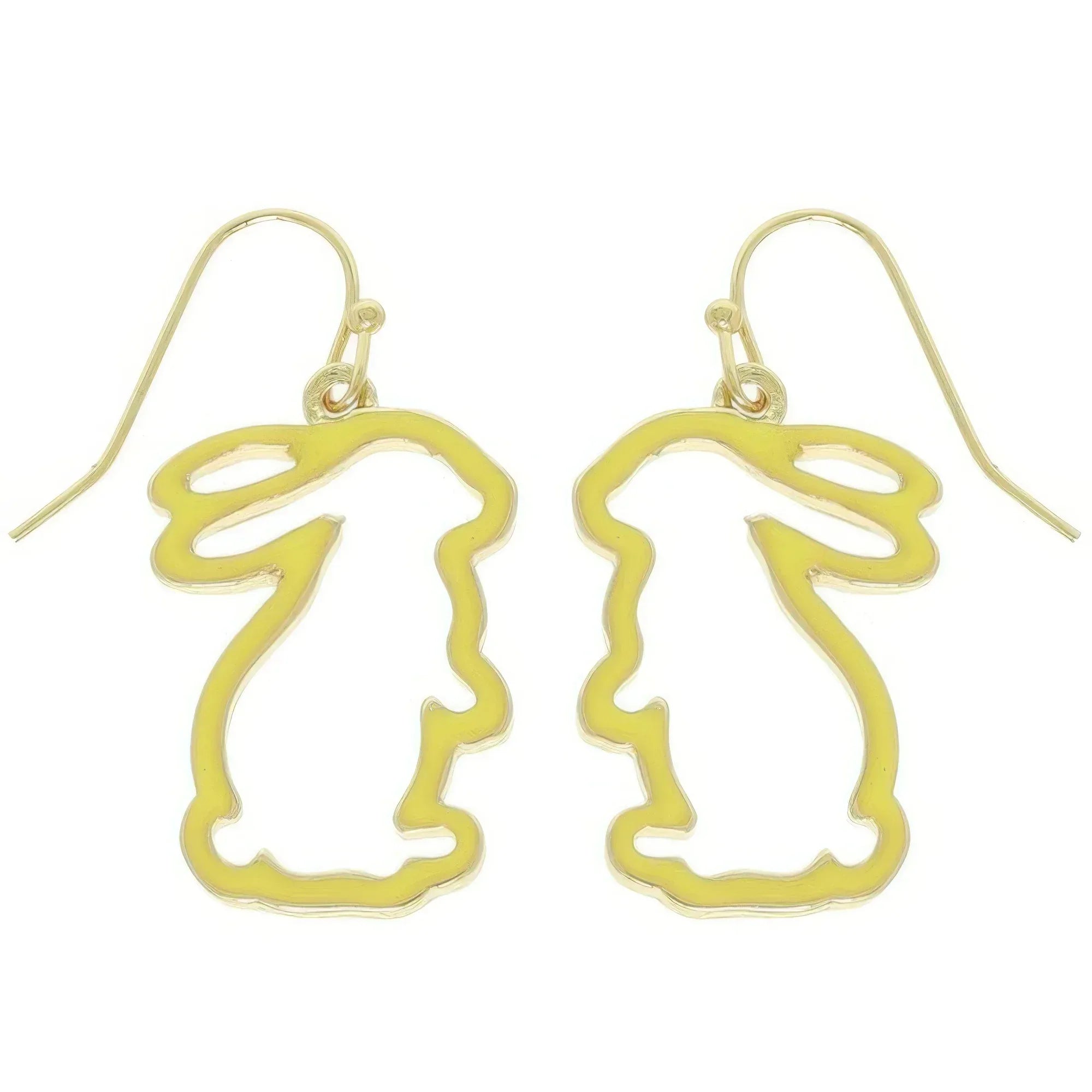 Easter Bunny Cut Out Epoxy Dangle Earrings | Mixtshop LLC