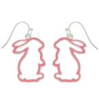 Easter Bunny Cut Out Epoxy Dangle Earrings | Mixtshop LLC