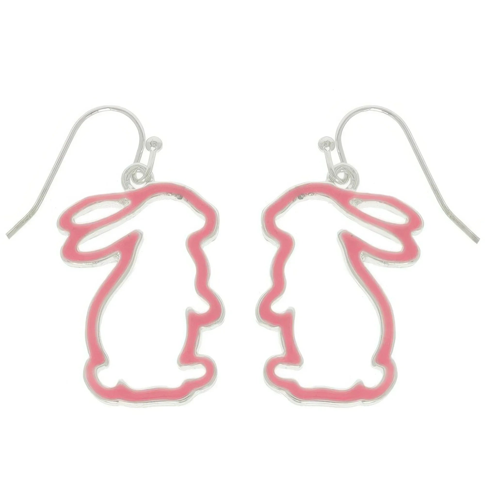 Easter Bunny Cut Out Epoxy Dangle Earrings | Mixtshop LLC