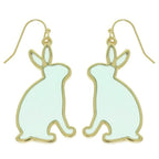 Easter Bunny Window Epoxy Dangle Earrings | Mixtshop LLC