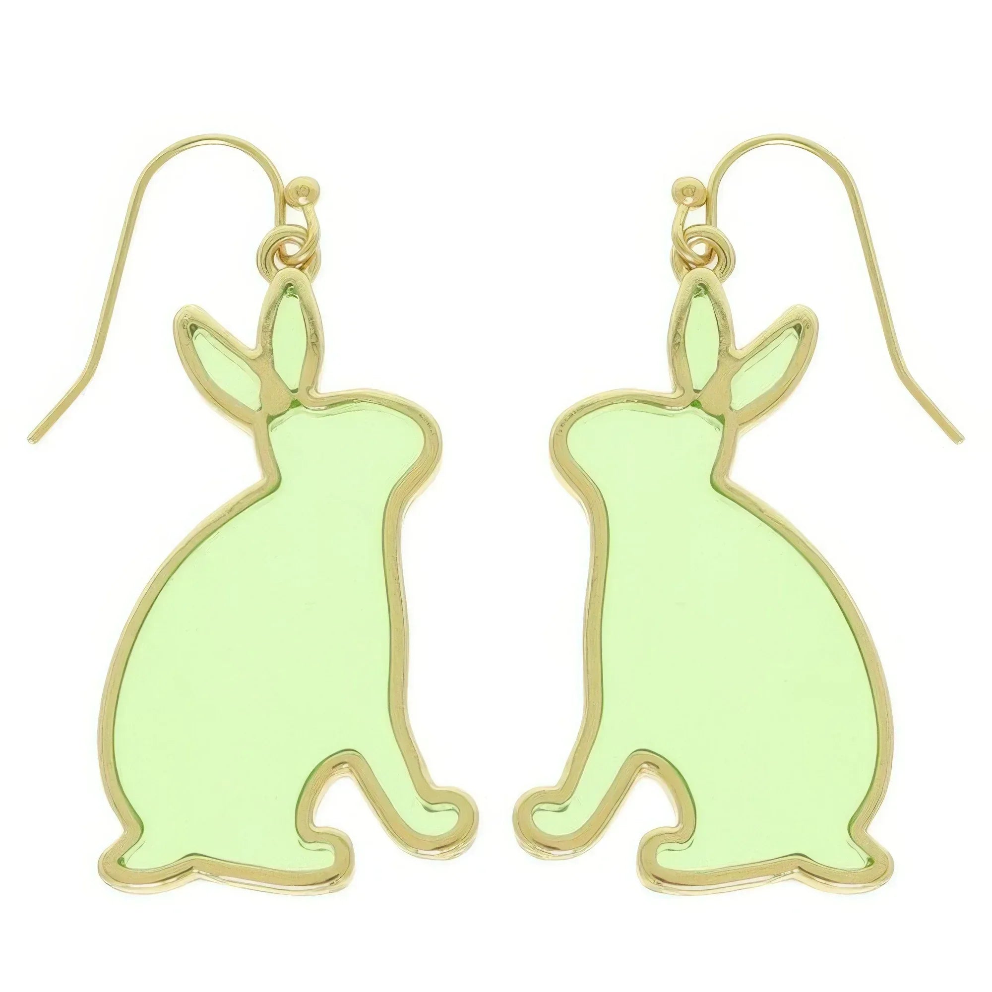 Easter Bunny Window Epoxy Dangle Earrings | Mixtshop LLC