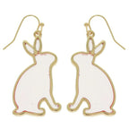Easter Bunny Window Epoxy Dangle Earrings | Mixtshop LLC