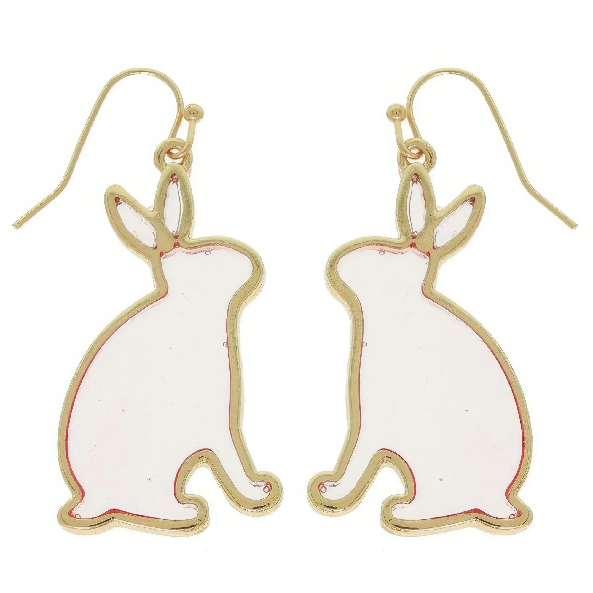 Easter Bunny Window Epoxy Dangle Earrings | Mixtshop LLC