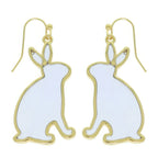Easter Bunny Window Epoxy Dangle Earrings | Mixtshop LLC