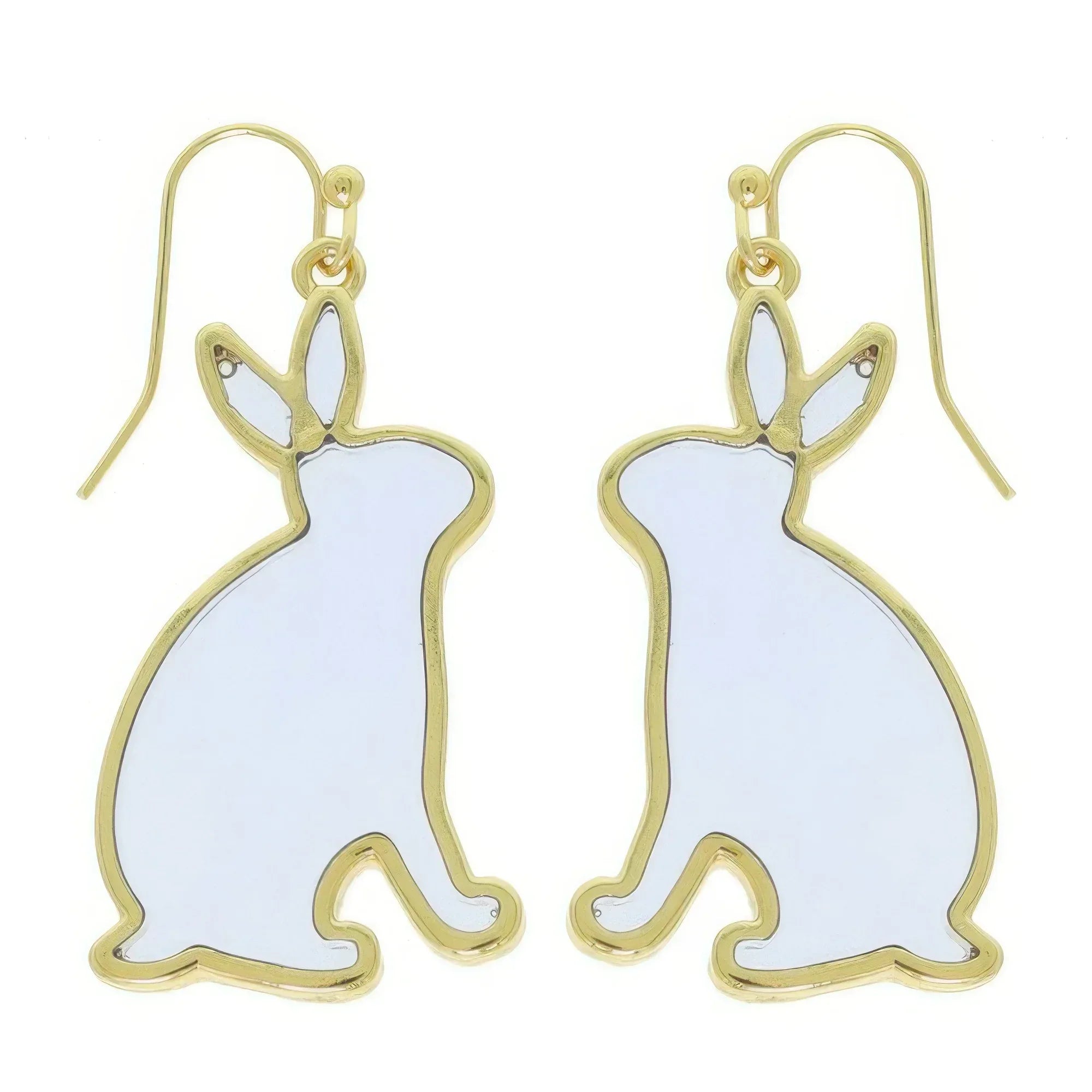 Easter Bunny Window Epoxy Dangle Earrings | Mixtshop LLC