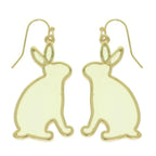 Easter Bunny Window Epoxy Dangle Earrings | Mixtshop LLC