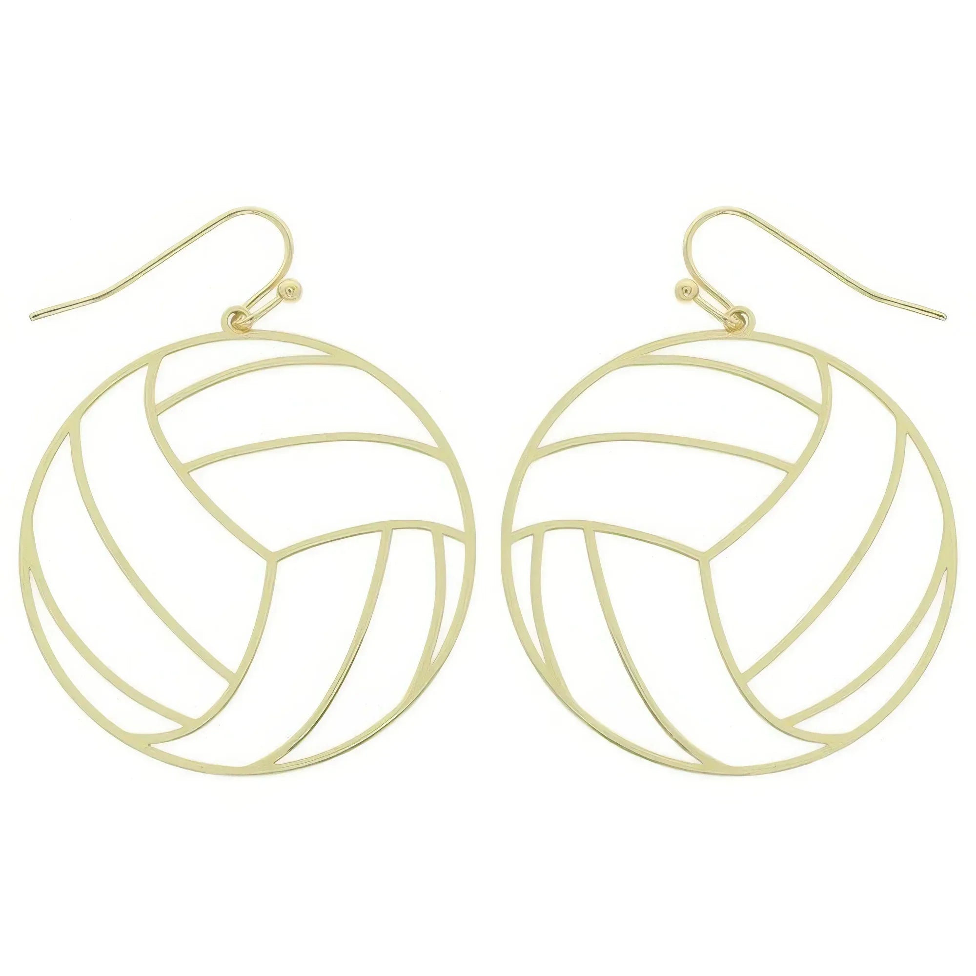 Gameday Volleyball Cutout Dangle Earrings | Mixtshop LLC Main image
