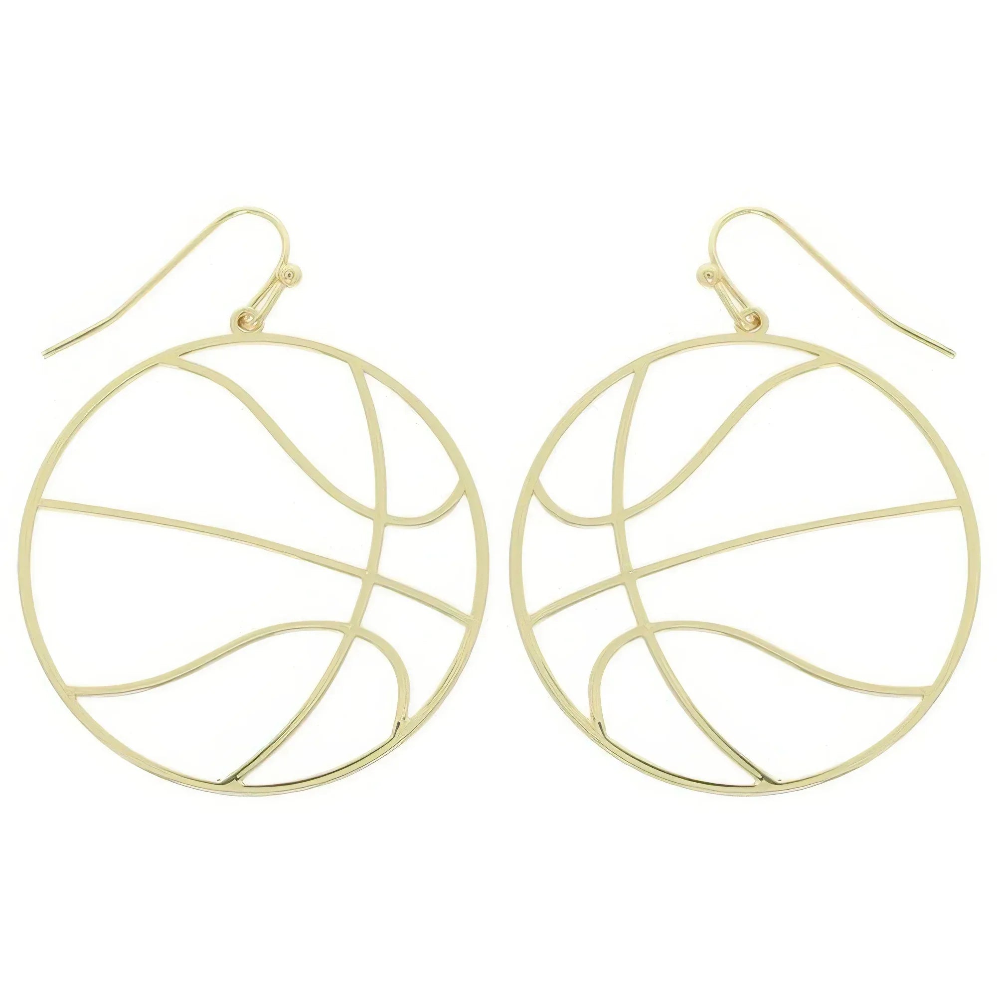 Gameday Basketball Cutout Dangle Earrings | Mixtshop LLC Main image