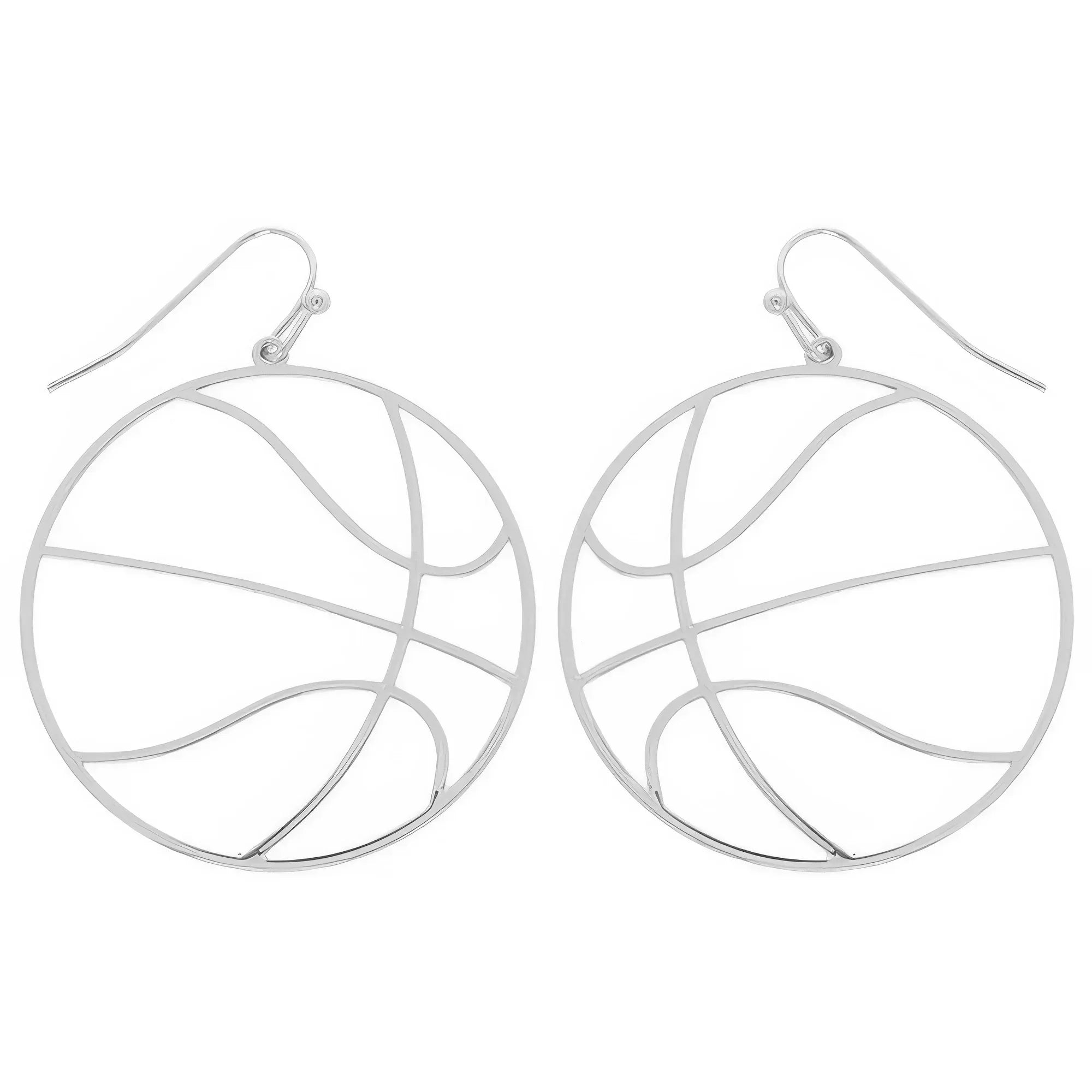 Gameday Basketball Cutout Dangle Earrings Secondary image