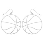 Gameday Basketball Cutout Dangle Earrings | Mixtshop LLC