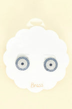 Evil Eye Rhinestone Stud Earrings | Mixtshop LLC