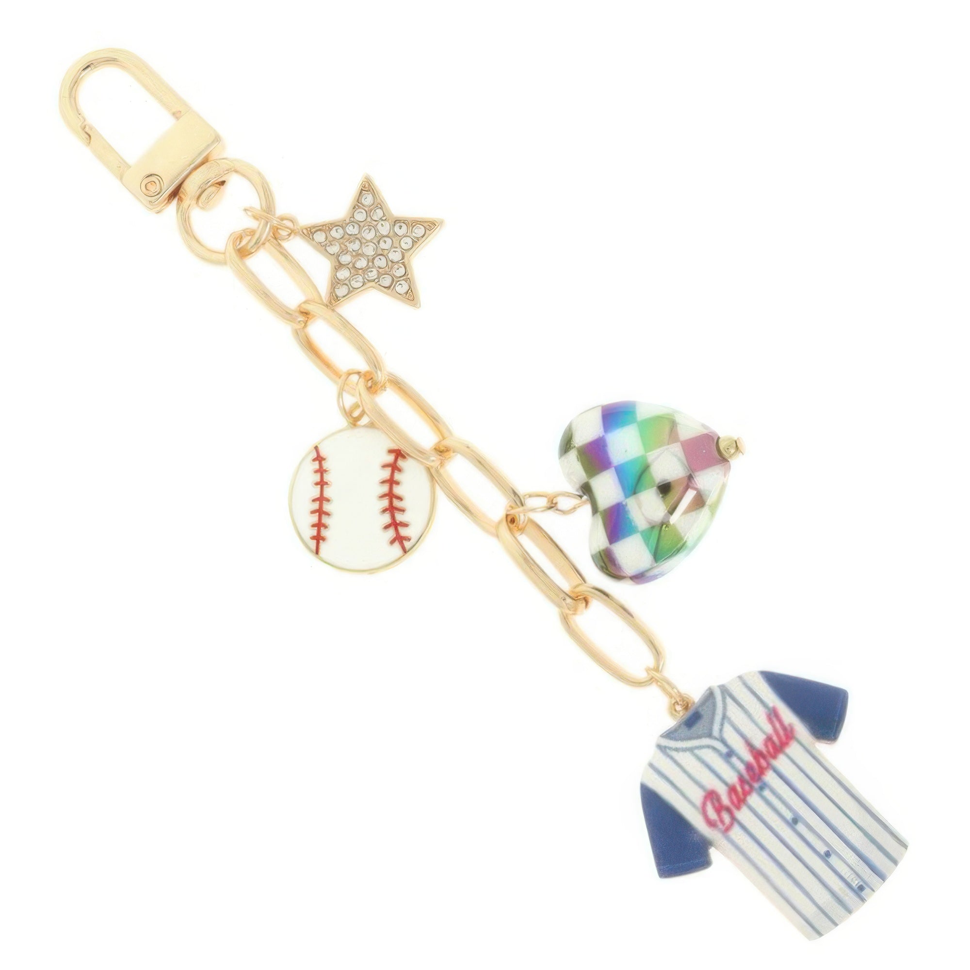 Game Day Baseball Bag Charm Keychain Secondary image