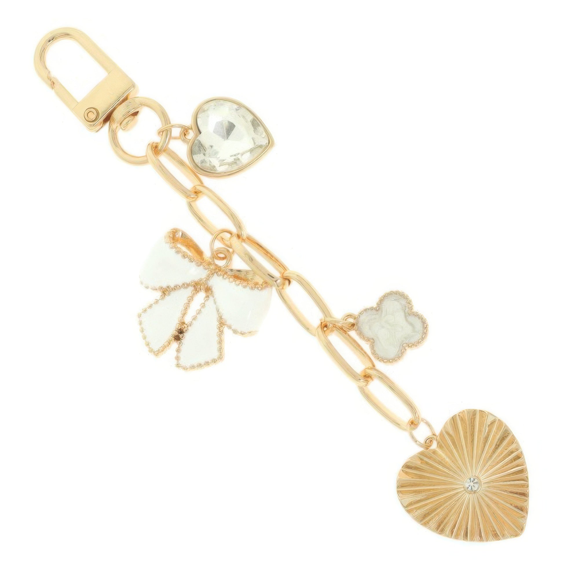 Heart Theme Bag Charm Keychain Secondary image