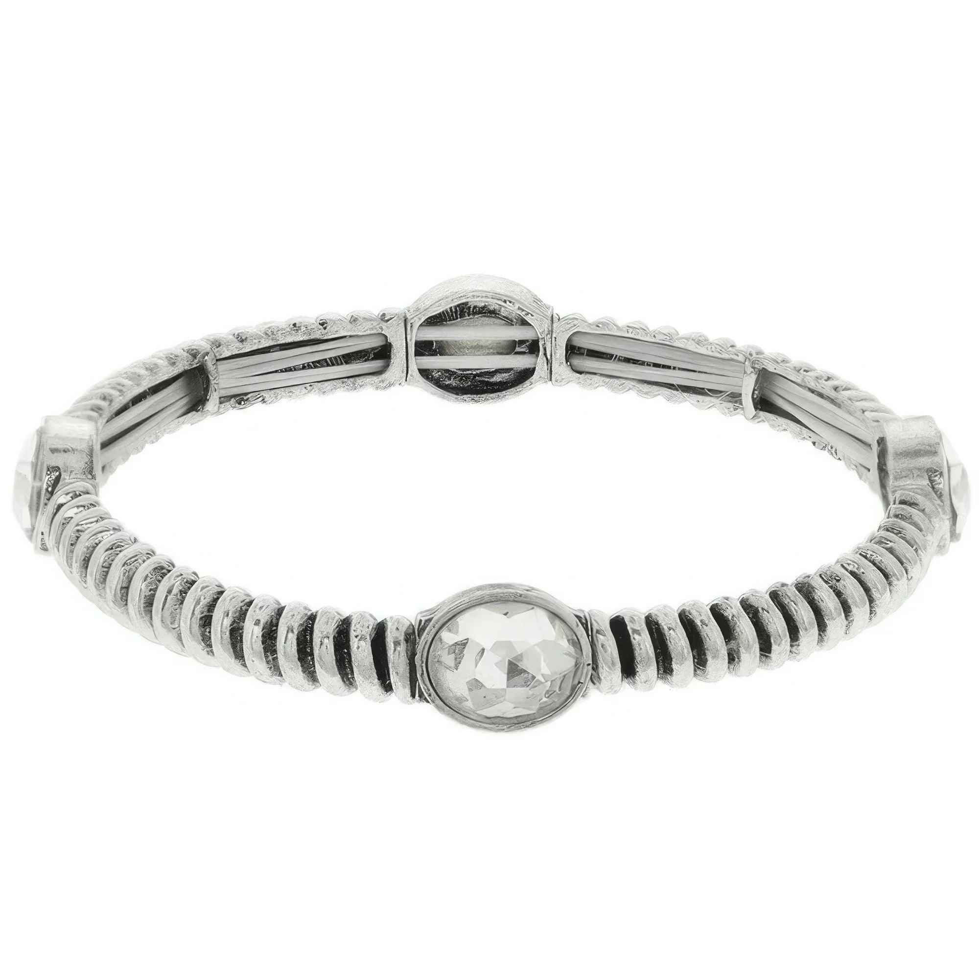 Western Jeweled Ribbed Stretch Bracelet Secondary image