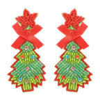 Christmas Tree Post Dangle Earrings | Mixtshop LLC