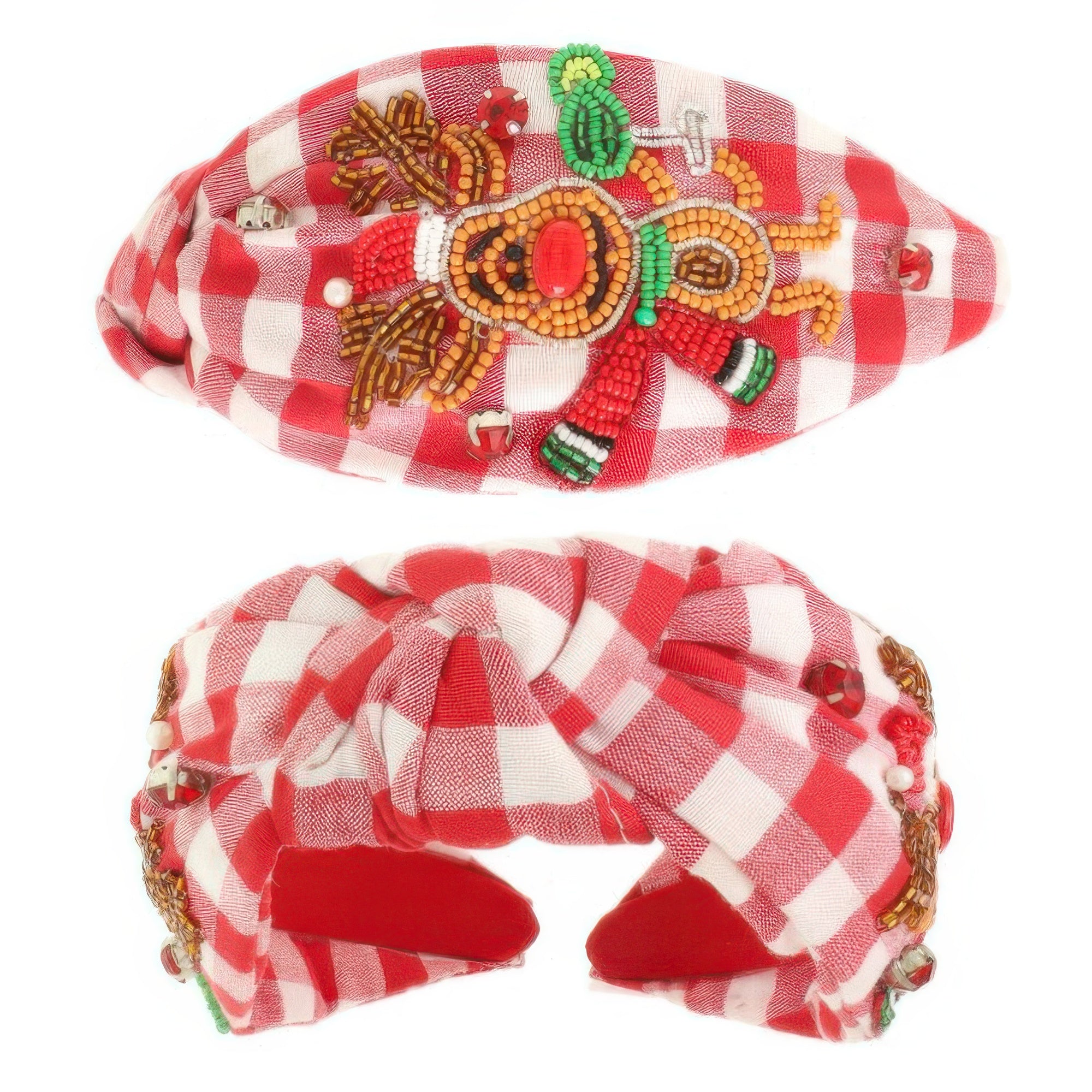 Christmas Rudolph Top Knot Headband Secondary image