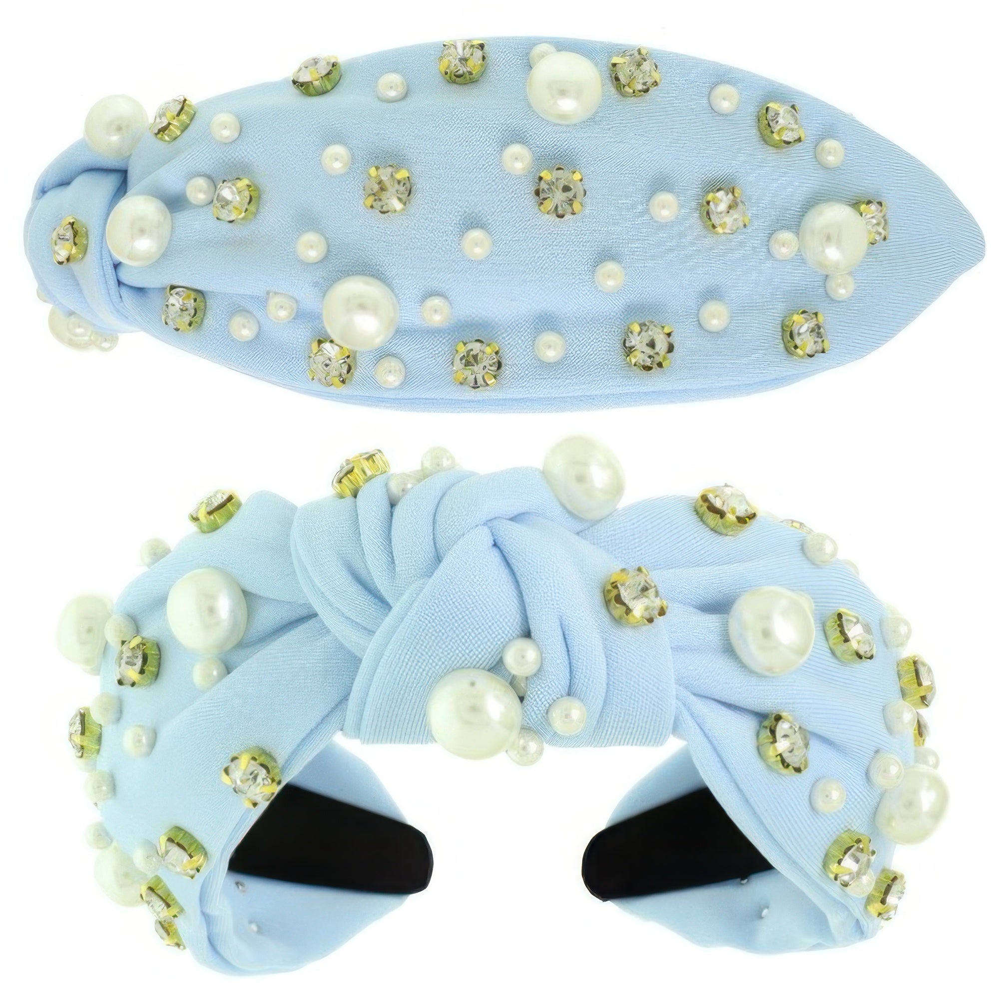 Faux Felt Corduroy Top Knotted Headband Secondary image