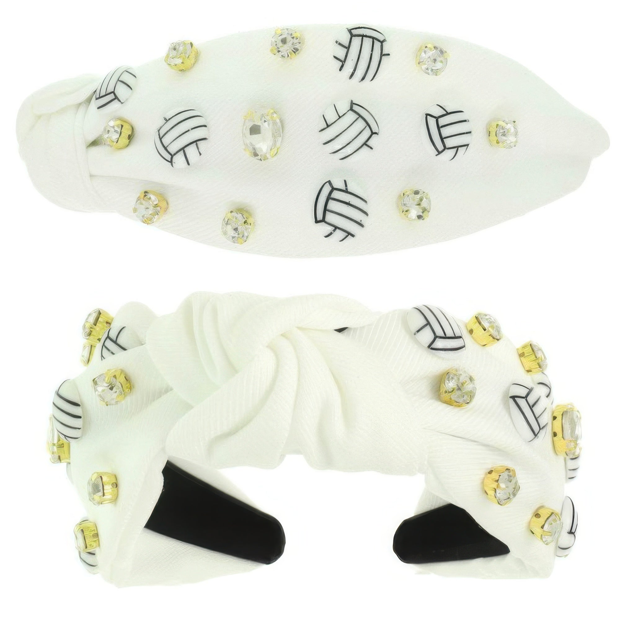 Game Day Volleyball Theme Top Knotted Headband Secondary image