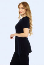 Hit Key Hole Sharkbite Hem Top | Mixtshop LLC