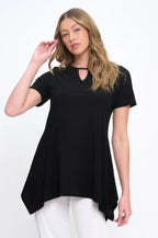 Hit Key Hole Sharkbite Hem Top | Mixtshop LLC