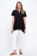 Hit Key Hole Sharkbite Hem Top | Mixtshop LLC