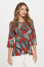 Print Hit Merrow Top | Mixtshop LLC