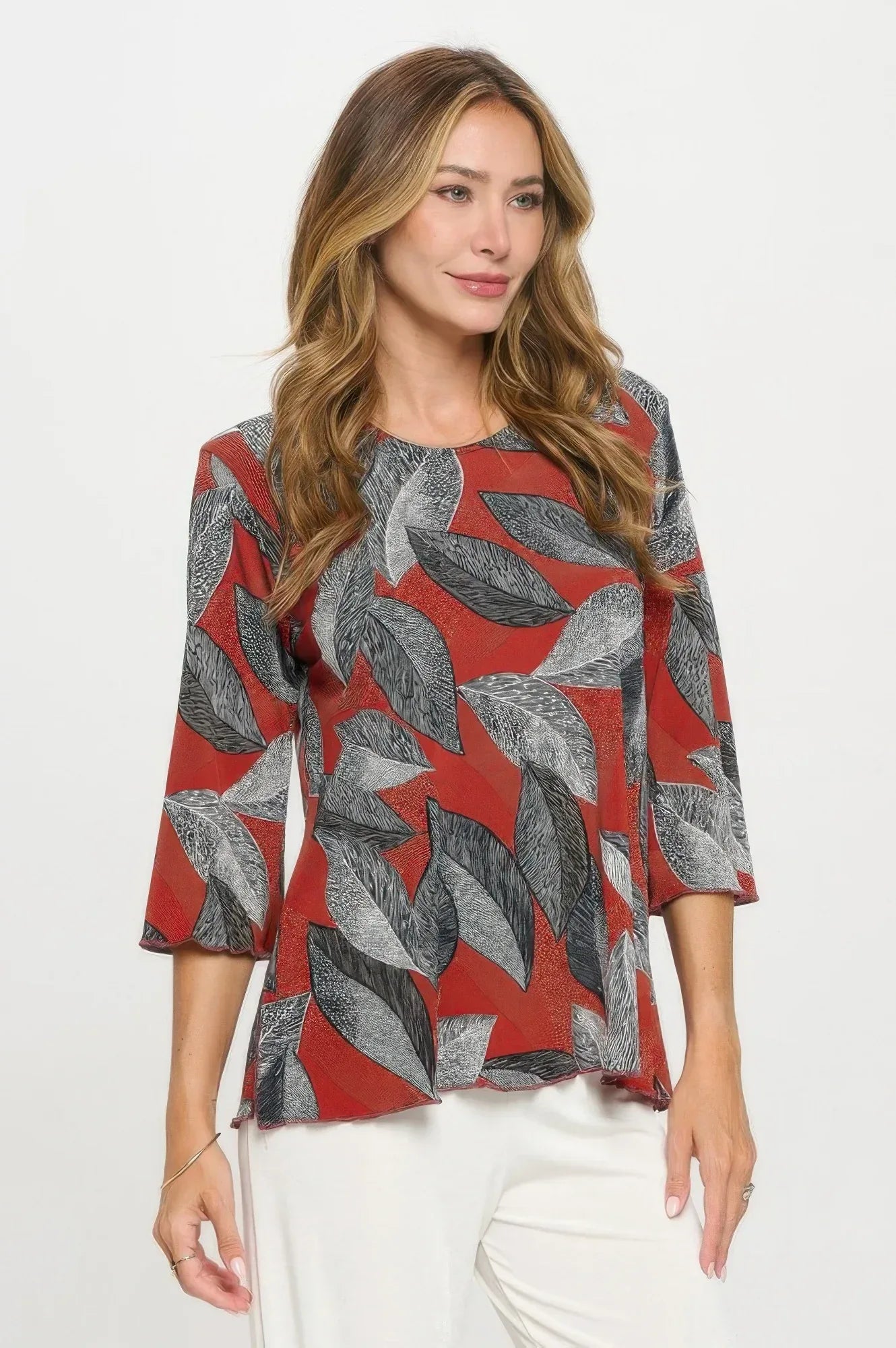 Print Hit Merrow Top | Mixtshop LLC
