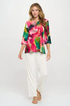 Plus Size Print Hit Merrow Top | Mixtshop LLC