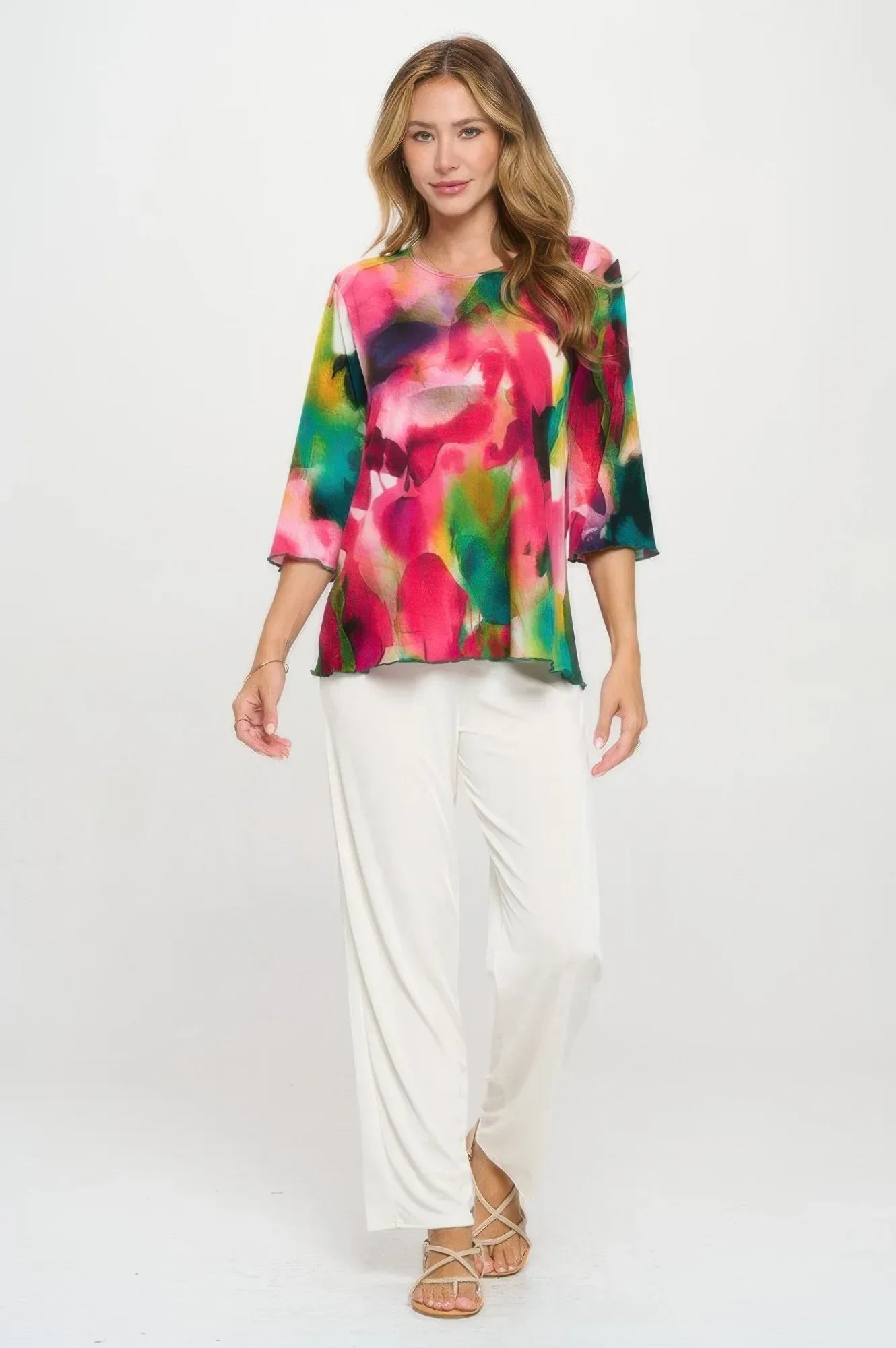 Plus Size Print Hit Merrow Top | Mixtshop LLC