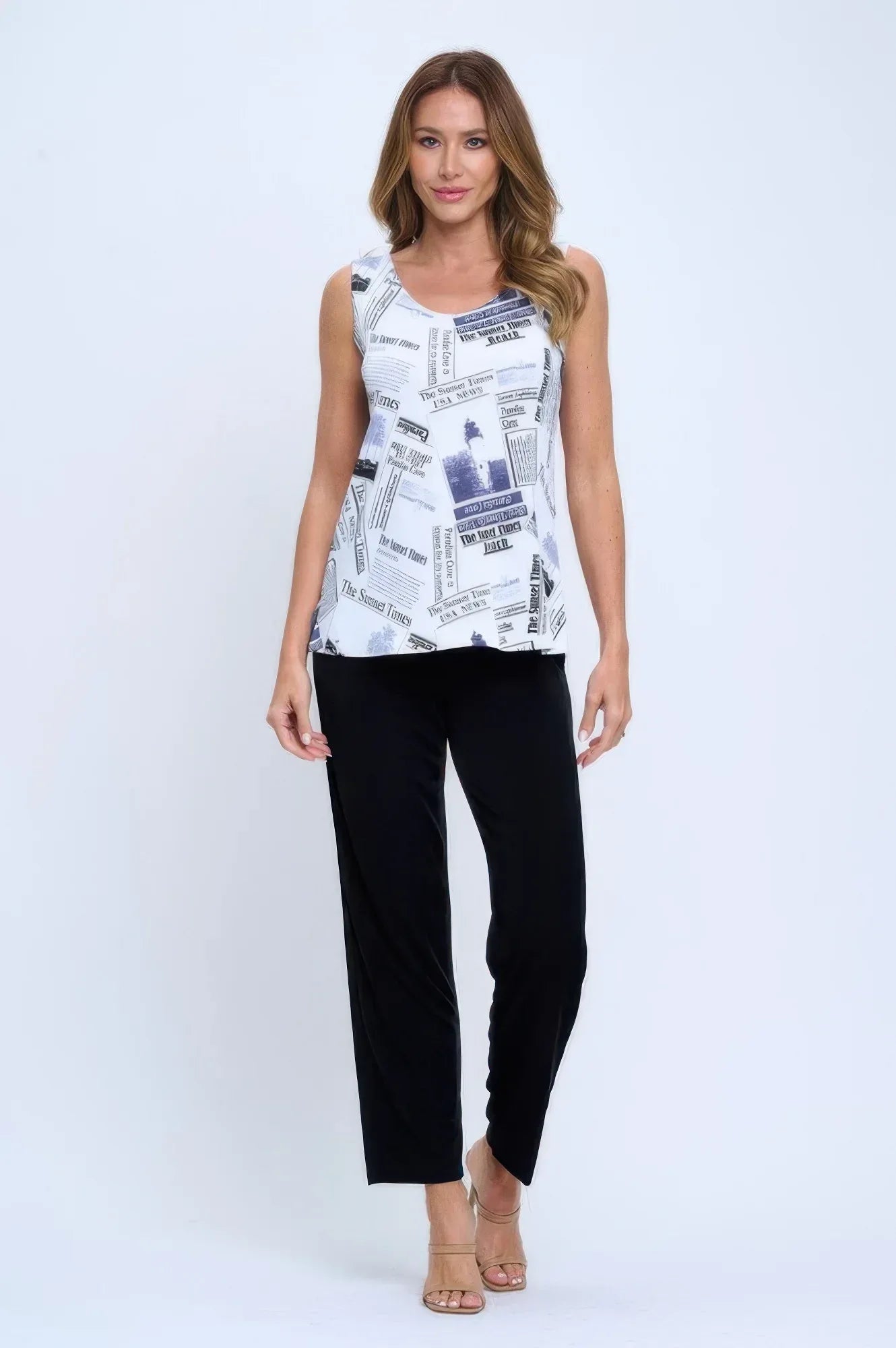 Bns Print Sleeveless Tank Top | Mixtshop LLC