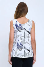 Bns Print Sleeveless Tank Top | Mixtshop LLC