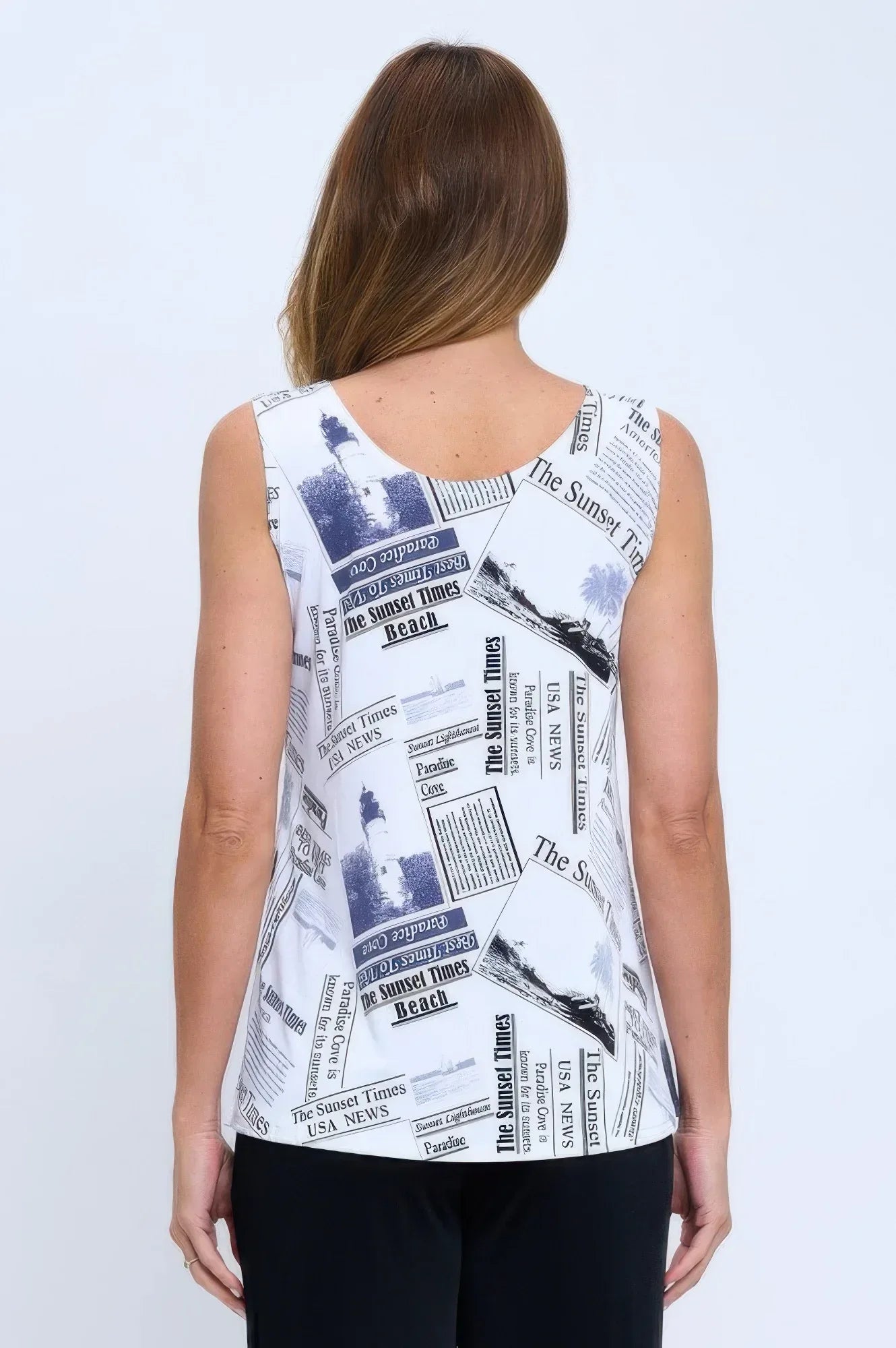 Bns Print Sleeveless Tank Top | Mixtshop LLC