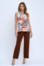 Bns Print Sleeveless Tank Top | Mixtshop LLC