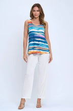 Bns Print Sleeveless Tank Top | Mixtshop LLC