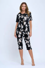 Print Bns Capri Pants Set | Mixtshop LLC