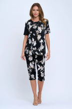 Print Bns Capri Pants Set | Mixtshop LLC