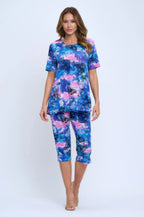 Print Bns Capri Pants Set | Mixtshop LLC