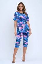 Print Bns Capri Pants Set | Mixtshop LLC