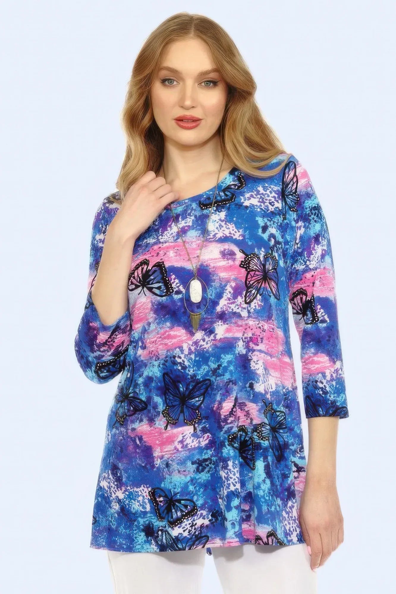 Bns Round Nk Band Tunic Top | Mixtshop LLC