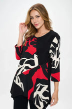 Plus Size Hit Round Neck Band Tunic | Mixtshop LLC