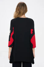 Plus Size Hit Round Neck Band Tunic | Mixtshop LLC