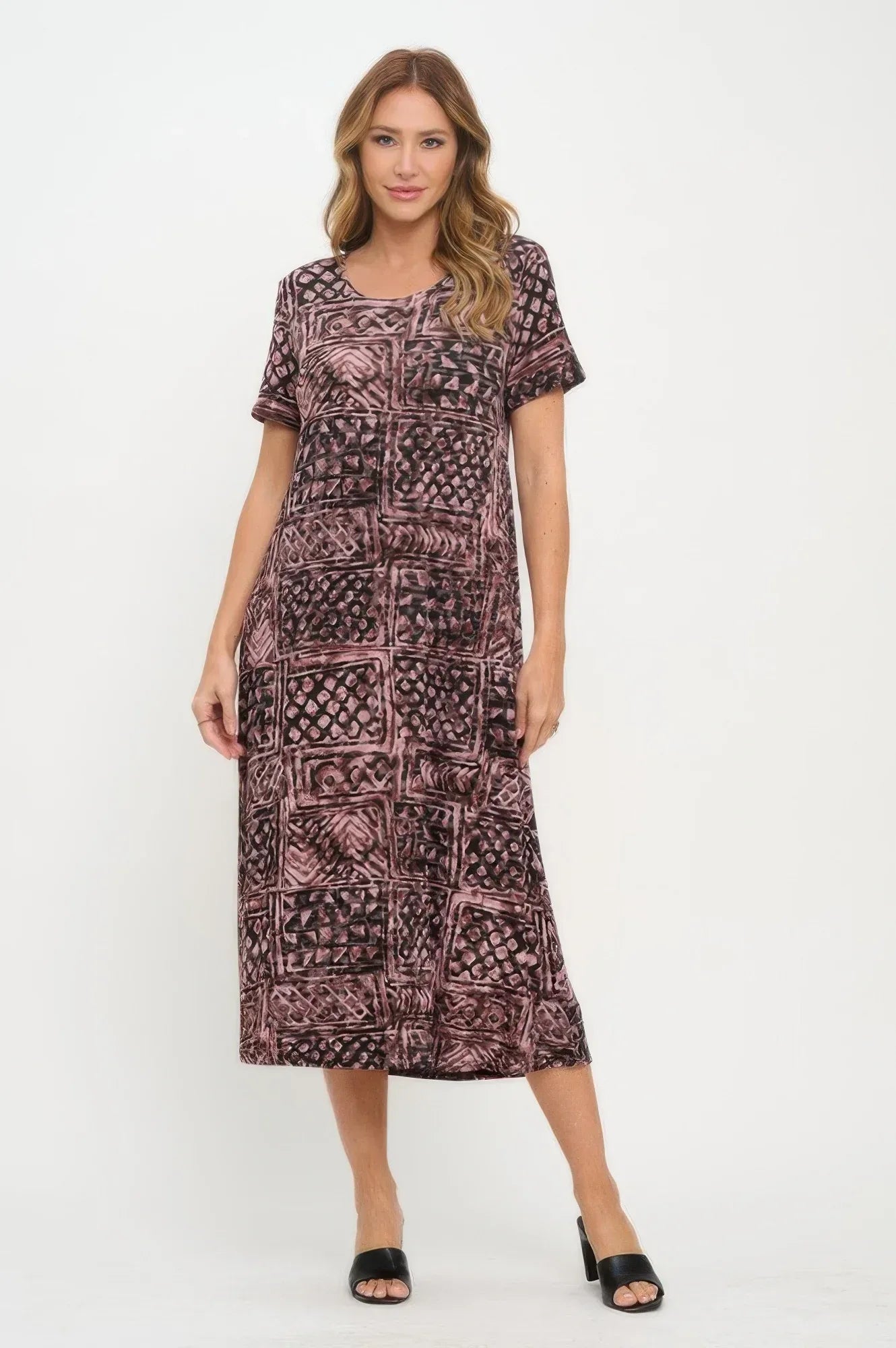 Plus Size Print Bns Long Dress Secondary image