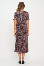 Plus Size Print Bns Long Dress | Mixtshop LLC