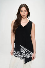 Plus Size Hit Sleeveless Contrast Top | Mixtshop LLC
