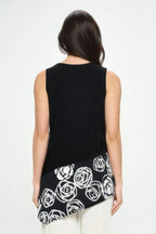 Plus Size Hit Sleeveless Contrast Top | Mixtshop LLC