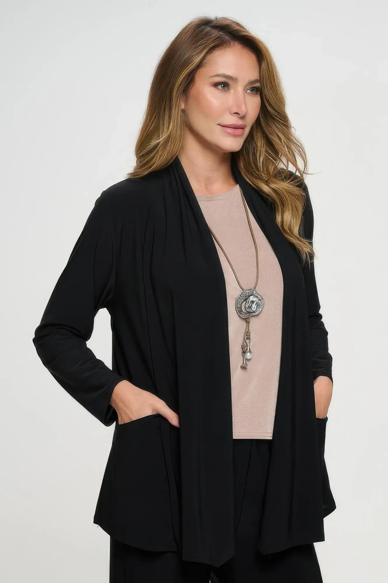 Pocket Draped Cardigan Secondary image